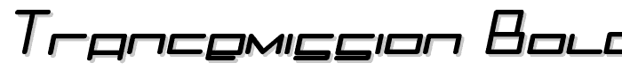 Trancemission BoldItalic font
